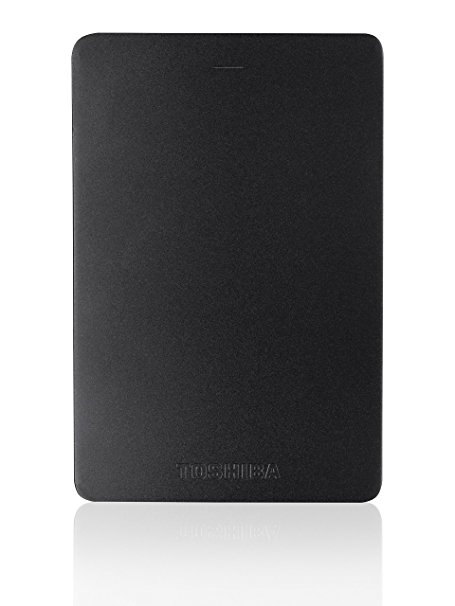 Toshiba Canvio Alu 2TB Portable External Hard Drive 2.5 Inch USB 3.0 - Black - HDTH320EK3CA