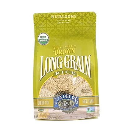 Lundberg Family Farms Brown Rice, Long Grain, Gluten Free, Organic, 2 lb