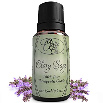 Clary Sage Oil by Ovvio Oils - Premium Therapeutic Grade 100% Pure Clary Sage Essential Oil for Aromatherapy - Origin: Bulgaria- Holistic & High Quality Available - Large 15 ml