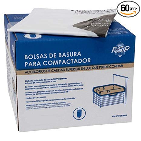 Whirlpool W10165294RB Trash Compactor Bags, 60-ct