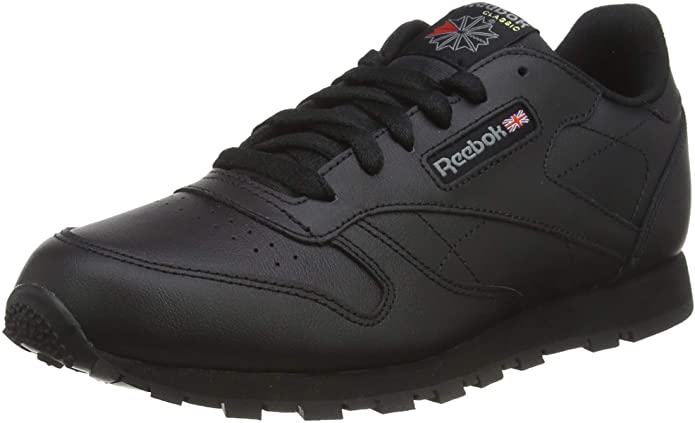 Reebok Reebok Classic Leather 50149, Unisex Kids' Training Running, Black (Black 001), 5.5 UK (38 EU)