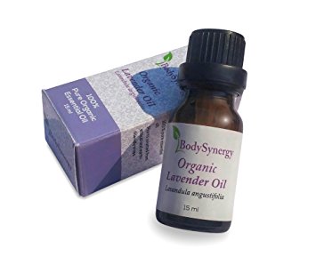 100% Organic & Pure Therapeutic Grade Essential Lavender Oil by BodySynergy! No fillers, synthetic oils, or chemicals. Steam distilled. 15ml