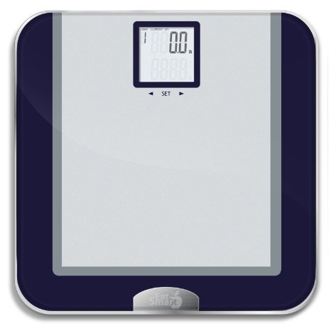 EatSmart Precision Tracker Digital Bathroom Scale w 400 lb Capacity and EatSmart AccuTrack Software
