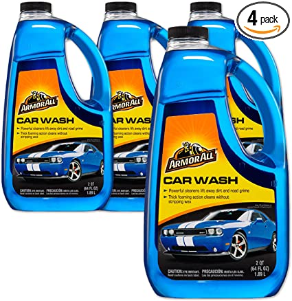 Armor All Foam Action Car Wash - For Cars & Truck & Motorcycle, 64 Fl Oz Bottles - Pack of 4, 17450-4PK