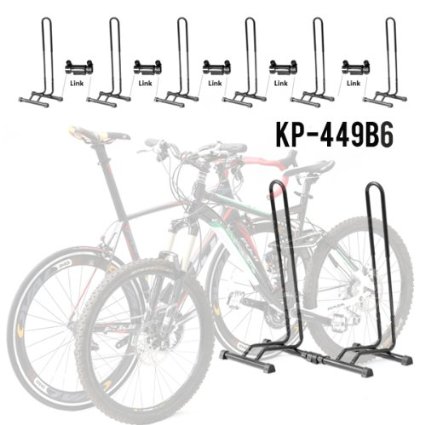 Adjustable 1-6 Bike Floor Parking Rack Storage Stands Bicycle