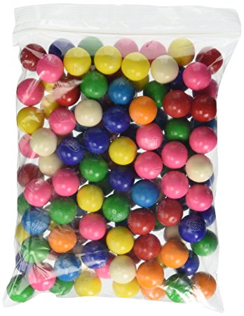 Dubble Bubble Assorted 24mm Gumballs 1 Inch, 2 Pounds Approximately 110 Gum Balls.