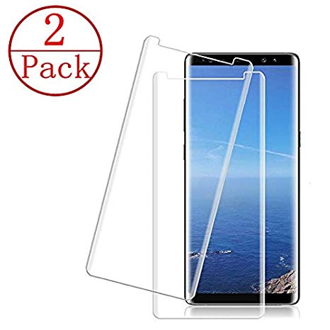 (2 - Pack) Samsung Galaxy Note 9 Screen Protector,[HD Clear][Anti-Bubble][9H Hardness][Anti-Scratch][Anti-Fingerprint] Tempered Glass Screen Protector Compatible Note 9