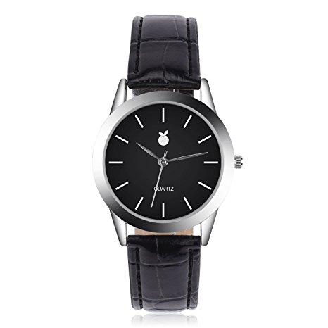 Women's Watch Casual Classic Quartz Business Analog Waterproof Wrist Watch with Leather Band