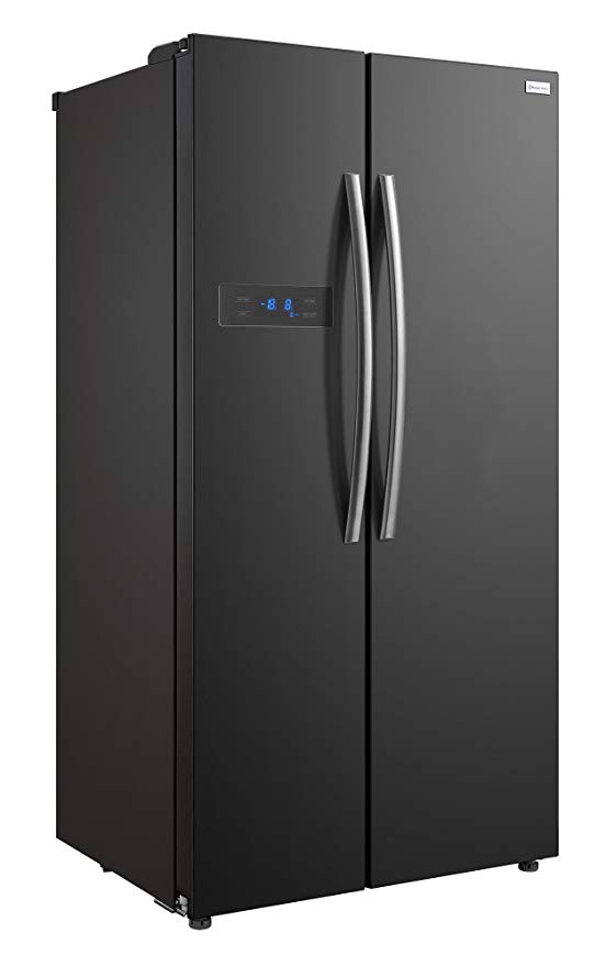 Russell Hobbs American Style Fridge freezer, 90cm wide, Side by Side, A  efficiency, RH90FF176B- 2 Year Warranty** (Black)