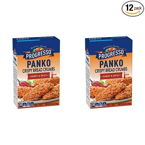 Progresso Sweet & Spicy Panko Crispy Breadcrumbs, 8 oz (Pack of 12)