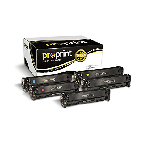 ProPrint (TM) Compatible HP 305X / 305A (CE410X CE411A CE412A CE413A) Toner Cartridge Set for HP LaserJet MFP M375nw, 400 Color M451dn M451dw MFP M451nw MFP - (2 Black 1 Cyan 1 Yellow 1 Magenta)