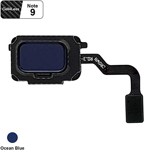 CELL4LESS Fingerprint Sensor with Flex Cable Connector Galaxy Note 9 SM-N960 Compatible (Ocean Blue)