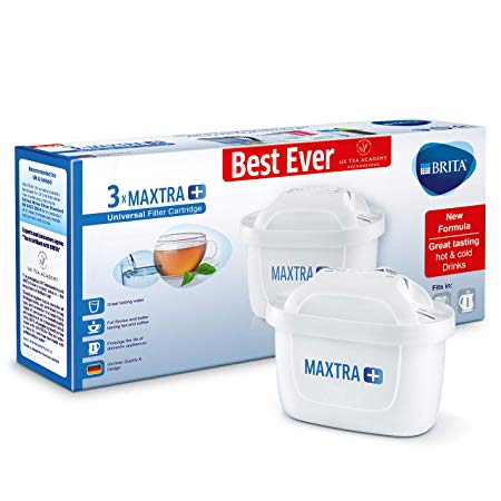 Brita Maxtra  Water Filter Cartridges, White, Pack Of 3 (uk Version)