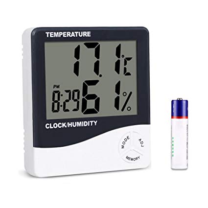 Mengshen Digital Hygrometer Thermometer, Indoor Temperature Humidity Gauge Meter for Home/Office/ Greenhouse/Basement/ Car/Babyroom, TH02