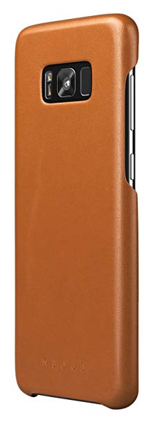 Mujjo Leather Case for Samsung Galaxy S8  ONLY- Saddle Tan