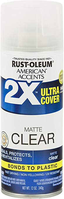 Rust-Oleum 327862 American Accents Ultra Cover 2X Matte, Each, Clear