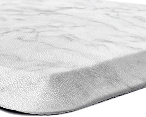 Kangaroo Original Standing Mat Kitchen Rug, Anti Fatigue Comfort Flooring, Phthalate Free, Commercial Grade Pads, Ergonomic Floor Pad, Rugs for Office Stand Up Desk, 24x17, Marble