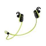 Bluetooth Headphones TROND Edge V40 Sweatproof Sport Headphones  Wireless Earphones  Headset with Microphone CSR 8635 Chipset Noise-Cancelling IPX4 Waterproof Hands-Free Calling Ideal for Gym Running Jogger Hiking and Exercise - Green