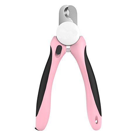Dog Nail Clippers and Trimmer By Hmcity - With Safety Guard to Avoid Over-cutting Nails & Free Nail File - Razor Sharp Blades - Sturdy Non Slip Handles - For Safe, Professional At Home Grooming