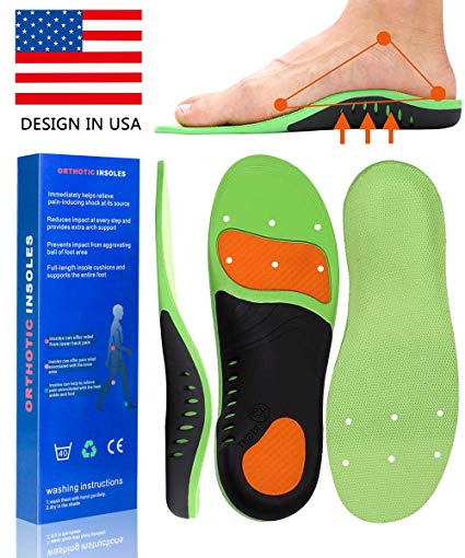 Orthera Plantar Fasciitis Inserts Arch Support Shoe Sports Inserts Orthotic Inserts Shoe Insoles Women Men for Plantar Fasciitis High Arch Foot Pain Relieve