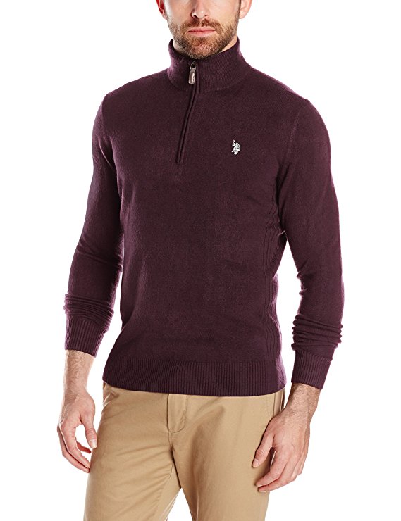 U.S. Polo Assn. Men's Solid Half-Zip Sweater