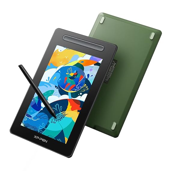 XPPen Artist 10 2nd Gen Display Tablet 10.1 inch- Pen Tablet with tilt Support, 6 Shortcut Keys, 8192 Levels of Pressure Sensitivity, X3 Elite Stylus & Fully Laminated Display - Green