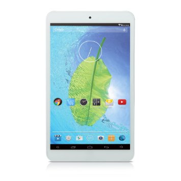 iRULU eXpro X1s 8 Inch Google Android 5.1 Lollipop Tablet PC, IPS, 1280*800 HD Resolution, 16GB Storage, Bluetooth 4.0, Micro HDMI, Dual Cameras, 3D Games Supported, Silver Back (Metal Rear)