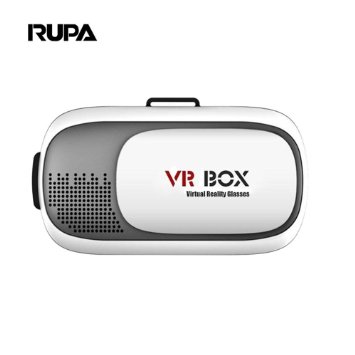 RUPA 2016 2nd Gen VR Box Video Movie Game Virtual Reality 3D Glasses Headset for iPhone 6S Plus / 6S / 6 Plus / 6 / 5S / 5, Samsung, LG Sony HTC, Nexus 6 and more 4.7~6" Screen Phones