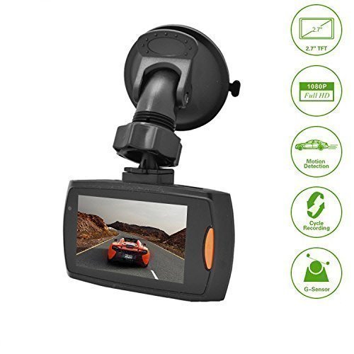 Vehicle Car Dash Camera Video DVR Cam Recorder 1080P 150 degree 2.7" LCD with Night Vision