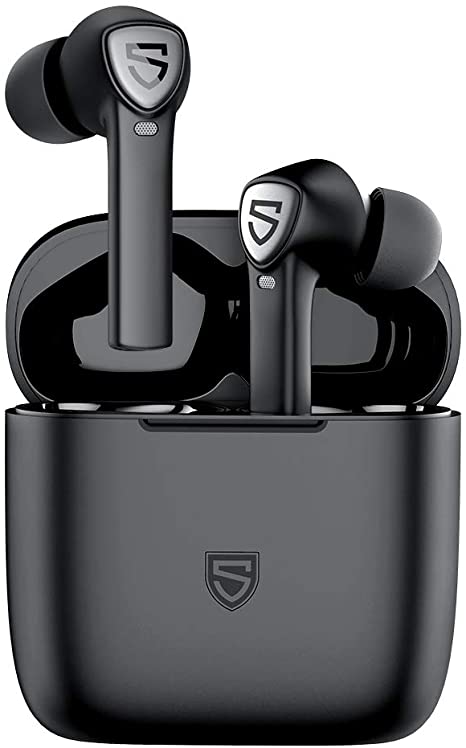 SOUNDPEATS TrueCapsule2 True Wireless Earbuds with 4 Mics, In-Ear Detection, Bluetooth 5.0 Headphones, 40 Hours Playtime, Single/Twin Mode, USB-C Quick Charge, Touch Control, TWS Bass Stereo Earphones
