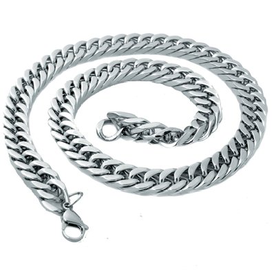 Jstyle Jewelry Mens Stainless Steel Necklace Cool Long Curb Chain Necklaces for Men,24"