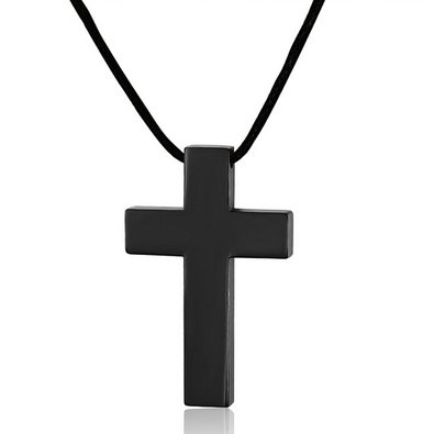 Kaariag Punkin™ Titanium Steel Brief Faith Cross Pendant Necklace