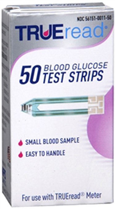 TRUEread Blood Glucose Test Strips - Box of 50