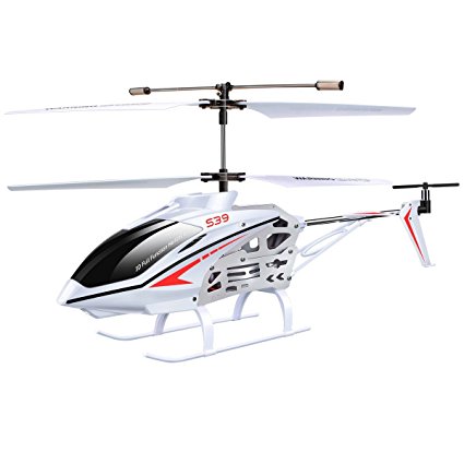 Syma S39 RC Helicopter with GYRO Toy Remote Control Helicopters 2.4G 3CH-White