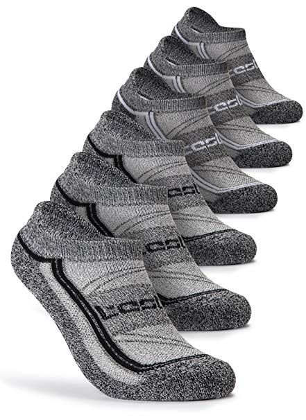 Tesla Men's 6-Pairs Athletic Sports Socks MZS Series