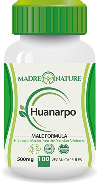 Madre Nature Wildcrafted Huanarpo Powder Capsules for Men: Male Enhancing Supplement Supports: Antioxidant, Anti-Inflammatory (1-Pack)