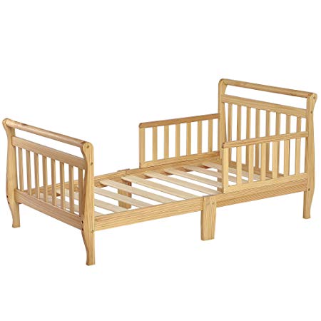 Dream On Me Classic Sleigh Toddler Bed - Natural
