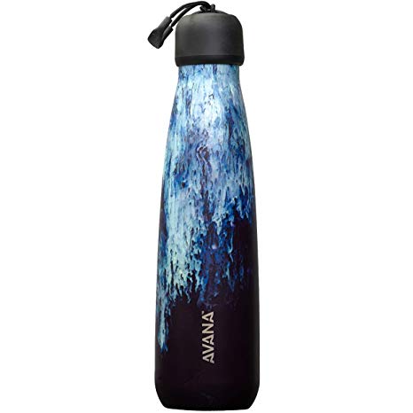 Avana Ashbury Stainless Steel Double-Wall Insulated Water Bottle, 18-oz, Glacier