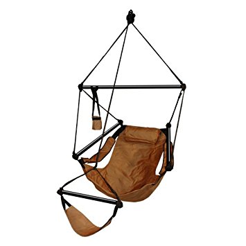 Hammaka Hanging Hammock Air Chair, Aluminum Dowels, Tan