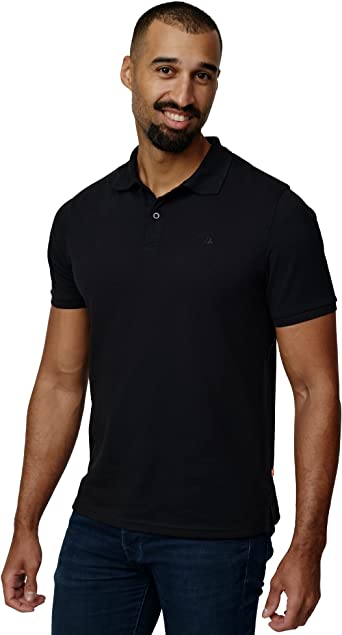 DANISH ENDURANCE Polo para Hombre, Algodón Orgánico, Manga Corta, Clásico