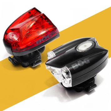 USB Rechargeable LED Bike Light Set ★ Headlight & taillight combo for bicycle or scooter ★ LIFETIME GUARANTEE ★ FREE high visibility reflectors ★ Exceptional quality safety kit