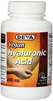 Deva Nutrition Vegan Hyaluronic Acid Tablets, 100 mg, 90 Count