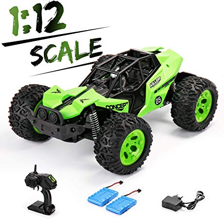 SainSmart Jr. Off Road RC Car 1:12 Large Size Remote Control Truck with Two Rechargeable Batteries 25KM/H High Speed 2.4Ghz Monster Vehicle for Kids