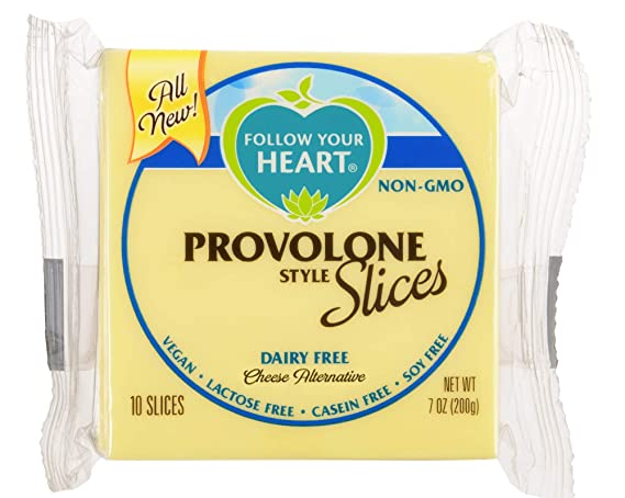 Follow Your Heart, Vegan Provolone Cheese Slices 7oz ( 3 Pack)