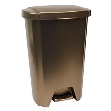 Hefty 13 Gallon Step On Trash Can - Bronze (1)