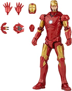 Marvel Hasbro Legends Series 6-inch Scale Action Figure Toy Iron Man Mark 3 Infinity Saga Character, Premium Design, Figure and 5 Accessories