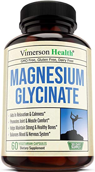Magnesium Glycinate Supplement for Calmness and Relaxation. Pure Chelated Magnesium for Better Absorption. Helps Improve Mood and Hormonal Balance. Reduce Fatigue. Vegan, Gluten-Free. 60 Capsules