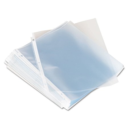 Universal Top-Load Poly Sheet Protectors, Standard, Letter, Clear, 100/box