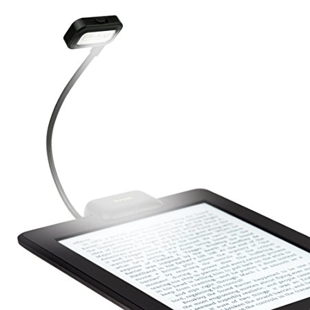 iKross Black Dual LED Clip-On Reading Book Light for Kindle Oasis, kindle Touch, Paperwhite; Barnes & Noble Simple Touch, Sony PRS-T1, PRS-600 eBook Reader