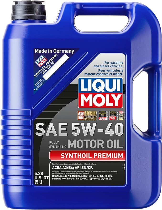 Liqui Moly 2041 Premium 5W-40 Synthetic Motor Oil - 5 Liter Jug